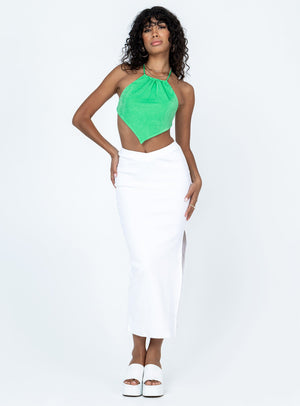Abigail Midi Skirt White