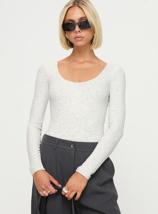 Greener Long Sleeve Bodysuit Grey