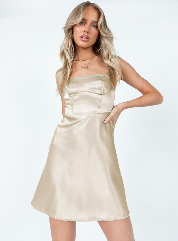 Gio Mini Dress Beige