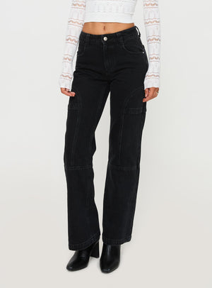 Adims Jeans Washed Black