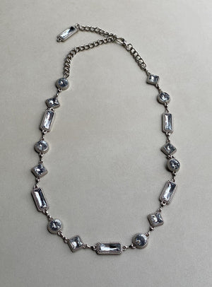 Carisa Chain Belt Silver