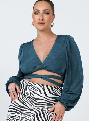 Adi Long Sleeve Top Blue