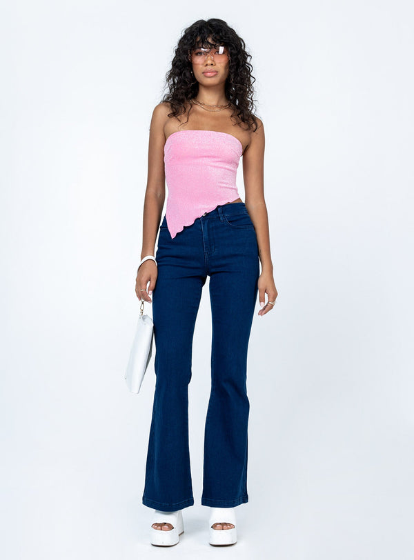 Carrow Strapless Top Pink
