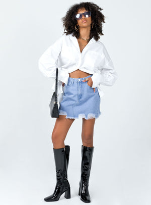 Giannia Denim Mini Skirt