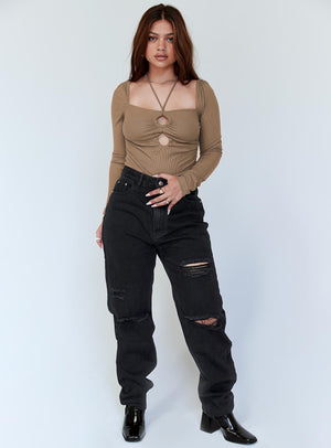 Glow Up Bodysuit Beige