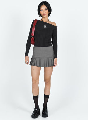 Gina Mini Skirt Grey