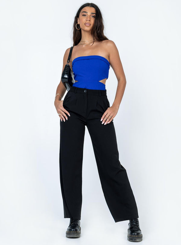 Alaska Strapless Bodysuit Blue