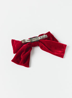 Aaylah Hair Bow Burgundy