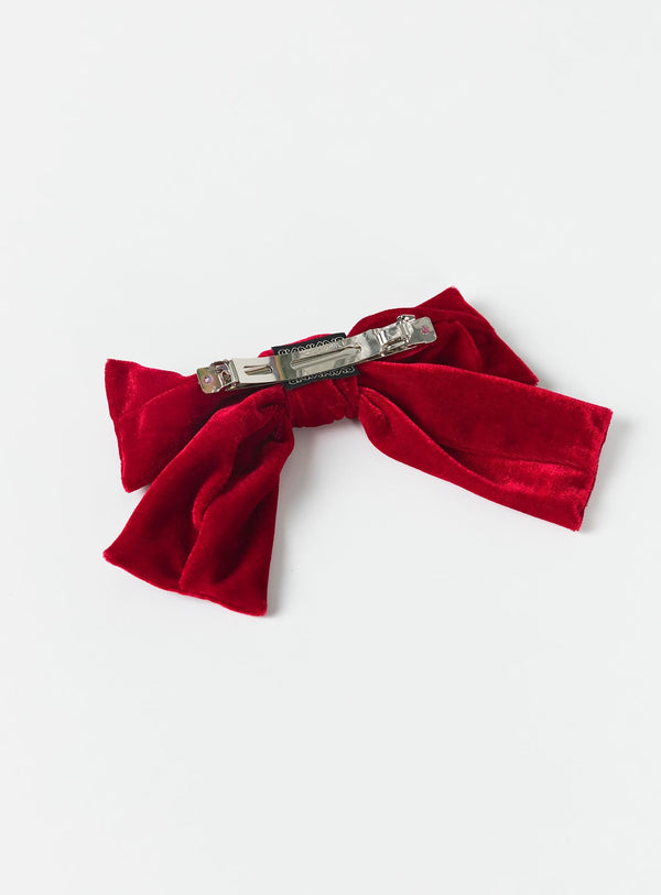 Aaylah Hair Bow Burgundy