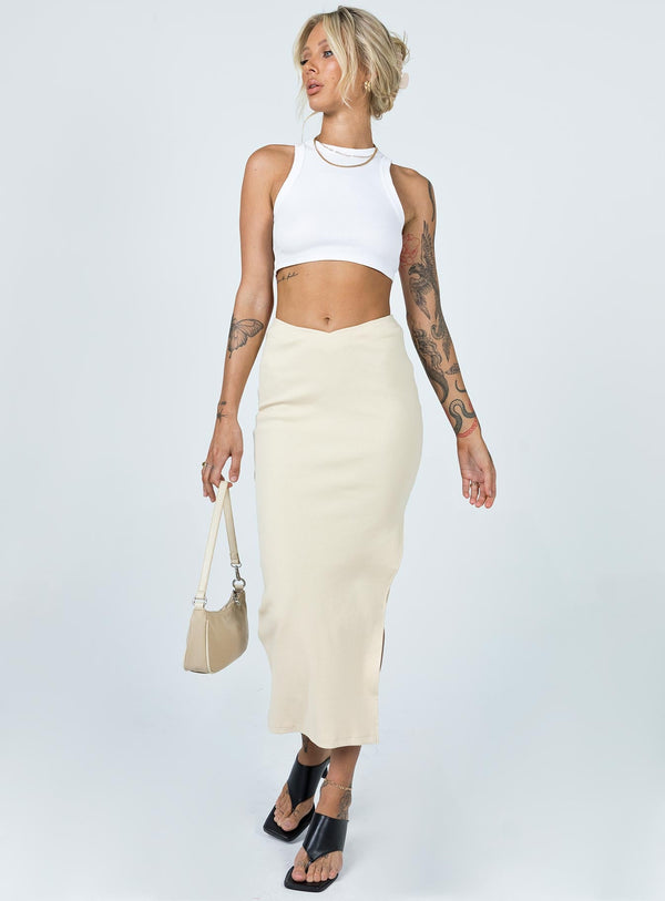 Abigail Midi Skirt Cream