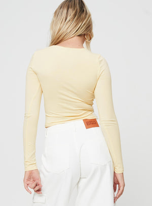 87 Racer Long Sleeve Top Cream