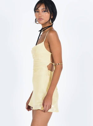 Celena Mini Dress Yellow