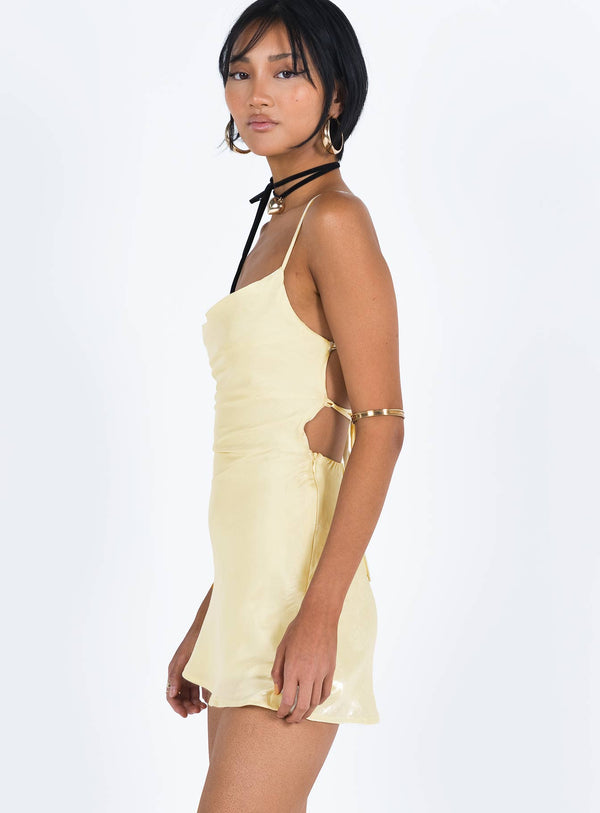 Celena Mini Dress Yellow