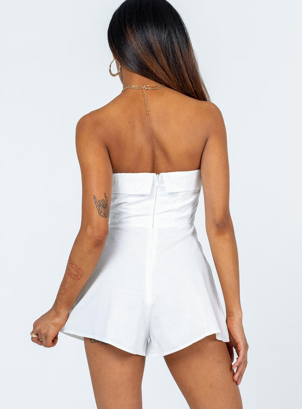 Gianna Romper White