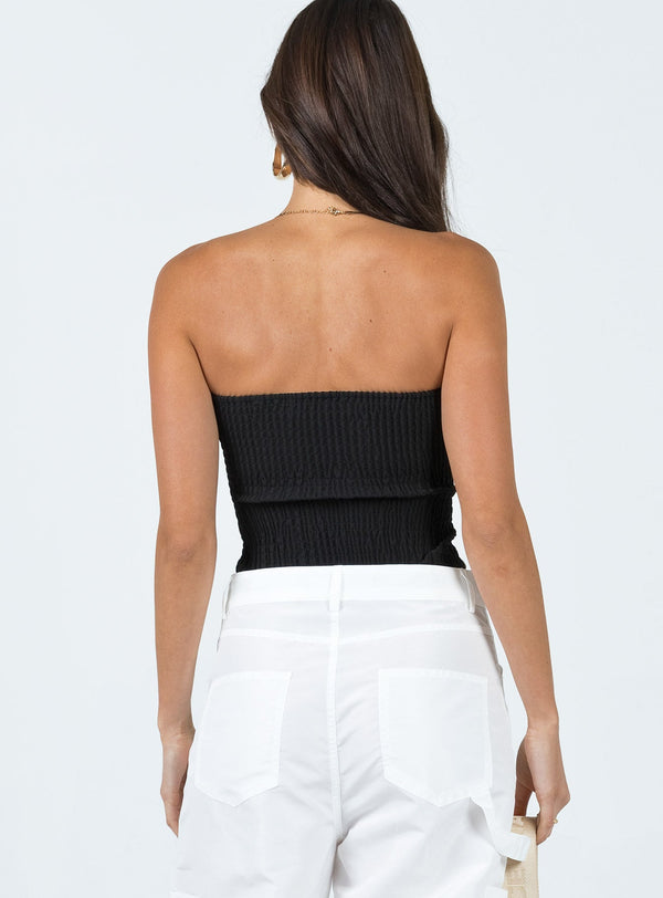 Carelli Strapless Top Black / Beige