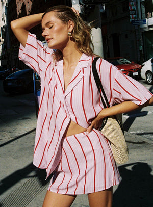 Caraliia Shirt Pink Stripe