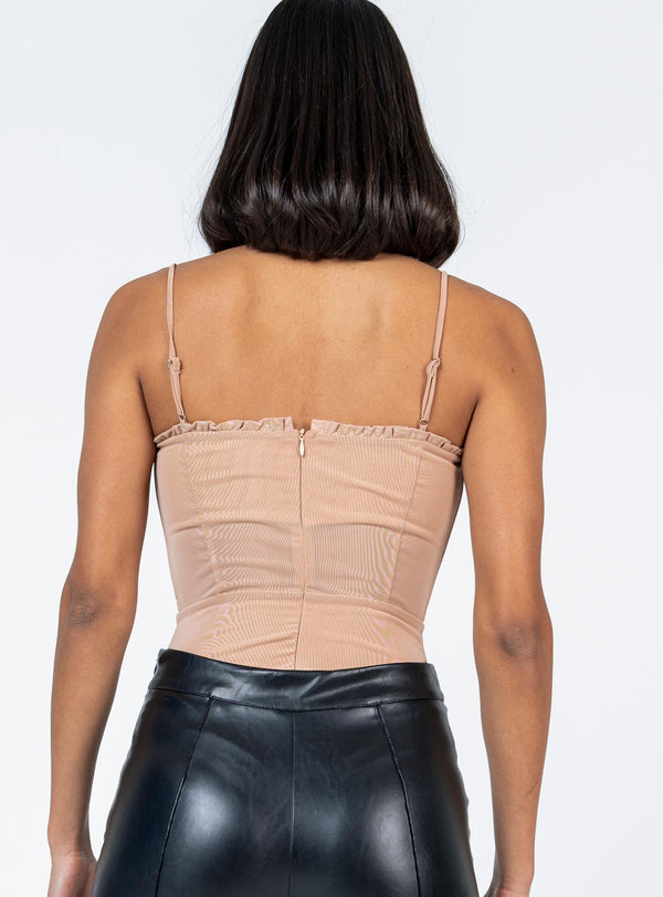 Cartia Bodysuit Light Brown