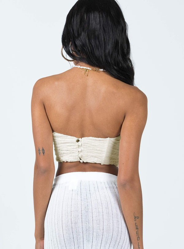 Carlsen Strapless Top Cream