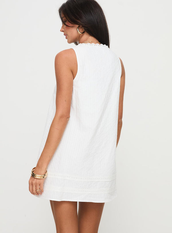 Alanah Mini Dress White Petite