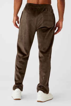 Velour Baller Pant - Espresso