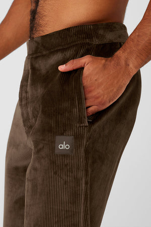 Velour Baller Pant - Espresso