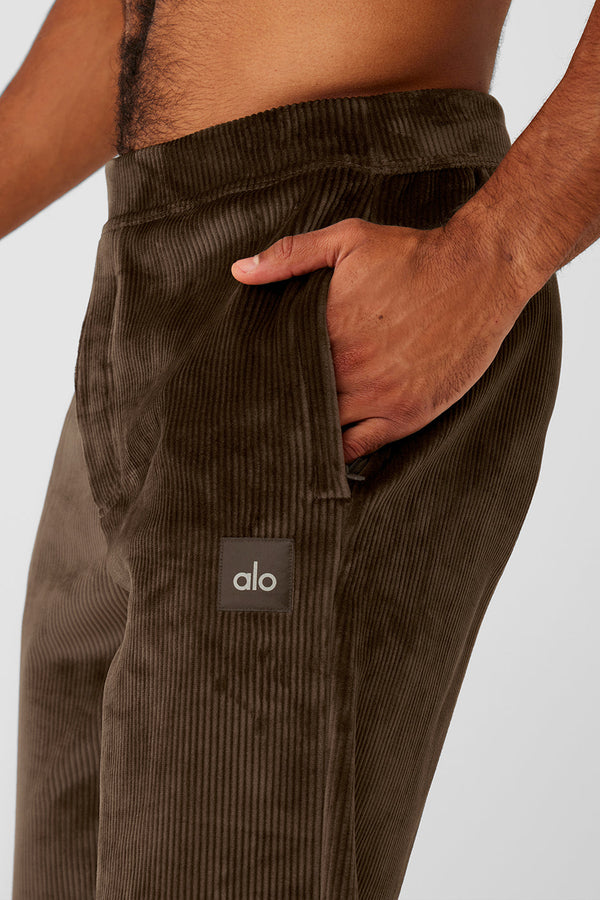 Velour Baller Pant - Espresso