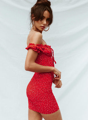 Gracie Mini Dress Red