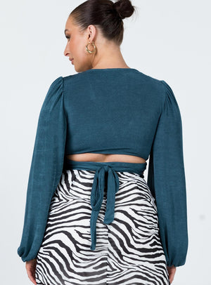 Adi Long Sleeve Top Blue
