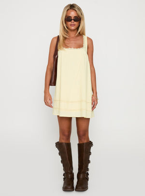 Alanah Mini Dress Lemon