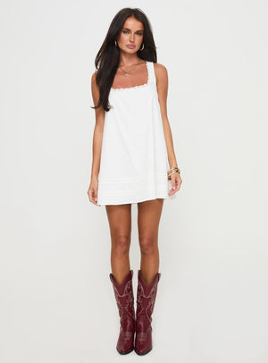 Alanah Mini Dress White Petite