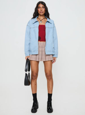 Goldsmith Denim Bomber Jacket Light Wash