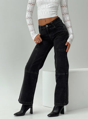 Adims Jeans Washed Black