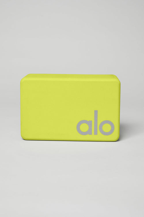 Uplifting Yoga Block - Highlighter/Silver