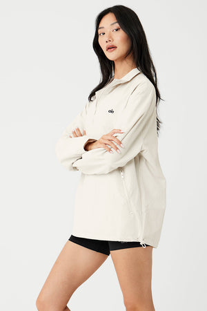 Takeaway Track Pullover - Bone