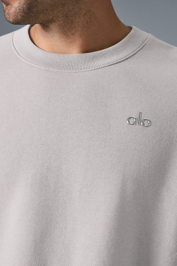 Washed Accolade Crew Neck Pullover - Grey Sky Wash