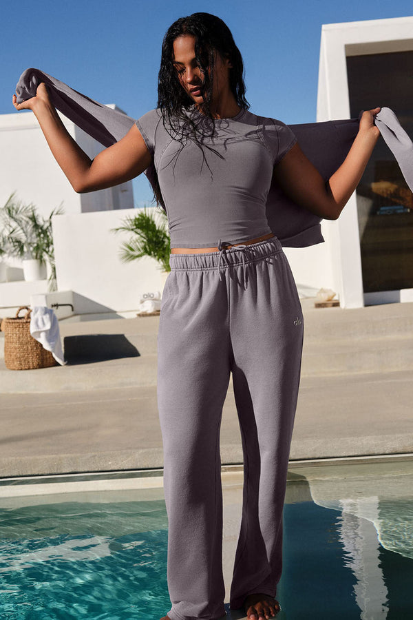 Washed Accolade Straight Leg Sweatpant - Cool Grey Wash